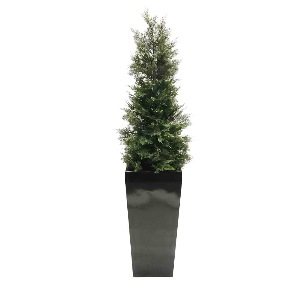 Artificial Cypress Tree 150cm UV Stabilised with Fiberglass Pot